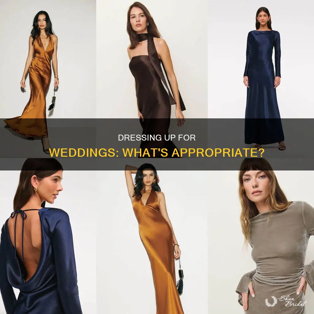 do you dress up for weddings