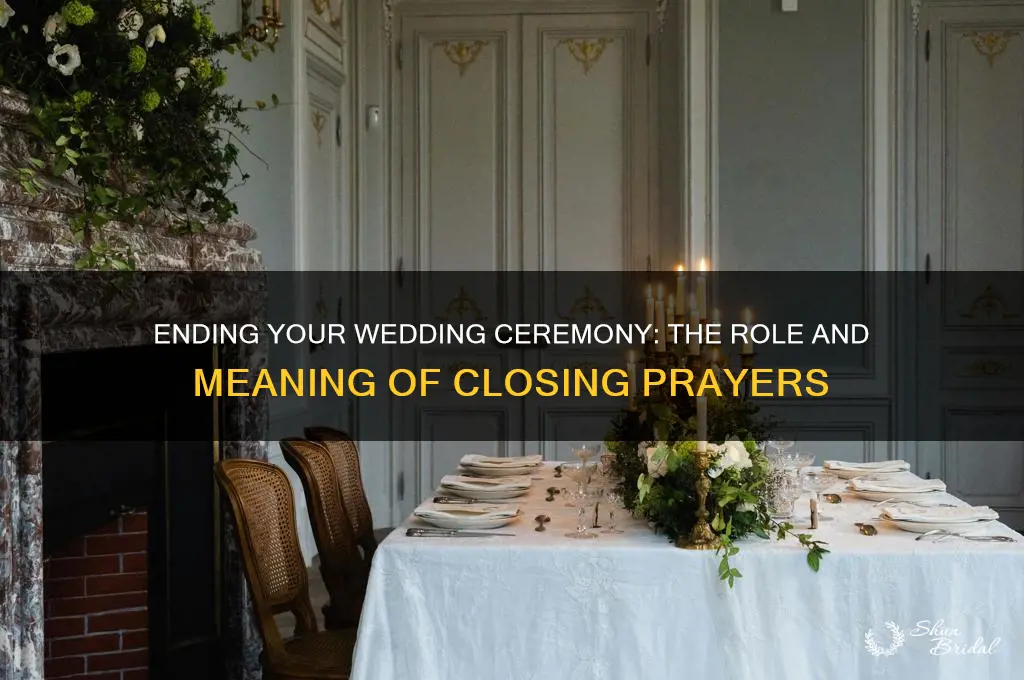 do you end wedding ceremony with prayer