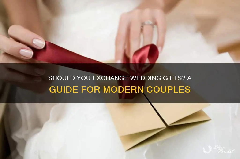 do you exchange gifts at your wedding