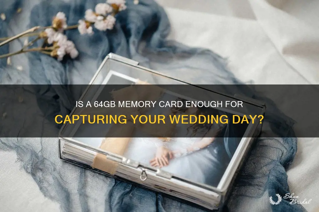 do you fill a 64gb card for a wedding