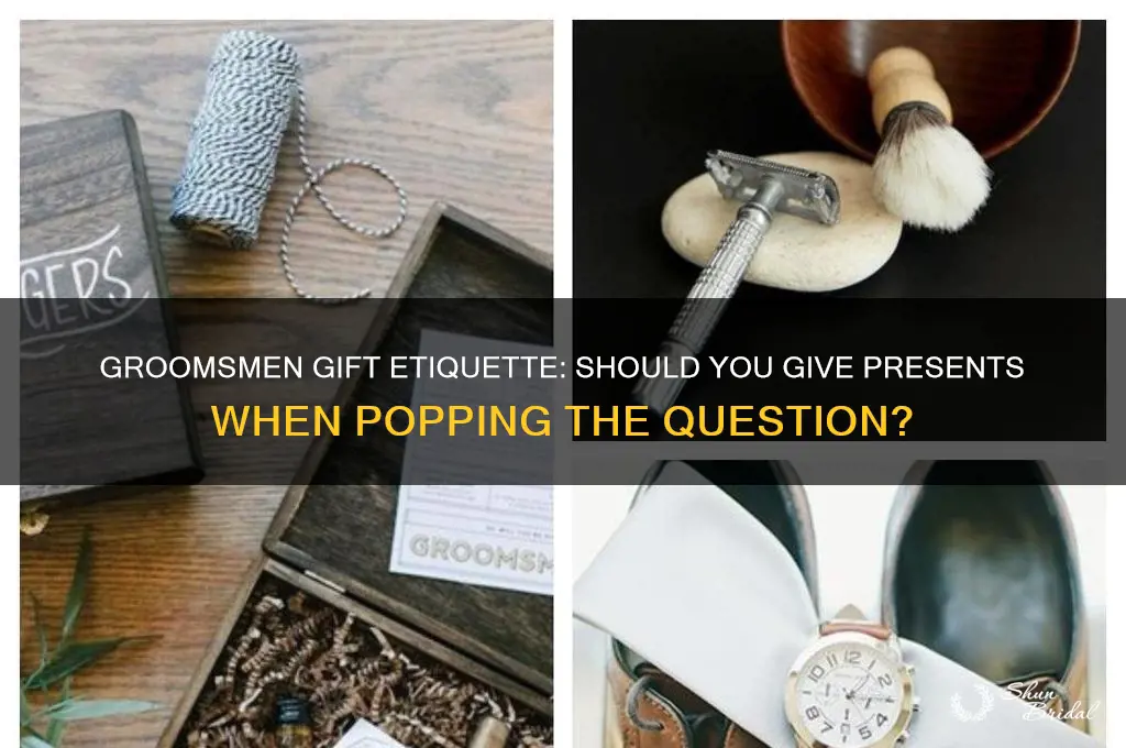 do you get groomsmen gifts when asking