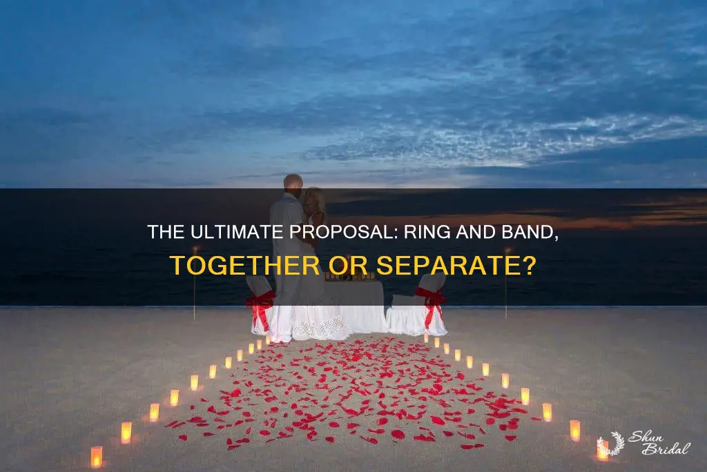 do you give the engagement ring and wedding band separately