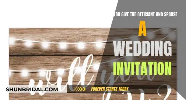 Who Gets a Wedding Invite? Officiant and Spouse Edition