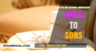 Should Parents Give Wedding Anniversary Gifts to Their Sons?