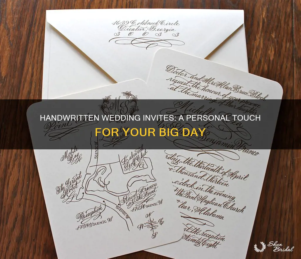 do you handwrite addresses on wedding invitations