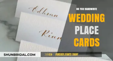 Handwriting Wedding Place Cards: Personal Touch or Outdated Tradition?