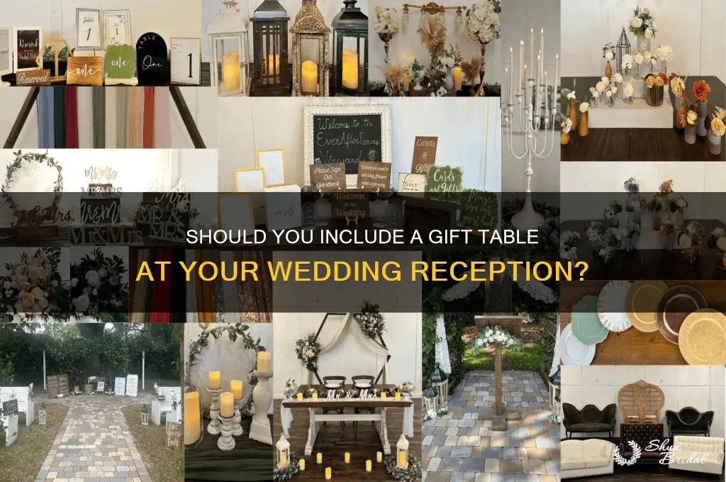 do you have a gift table at wedding