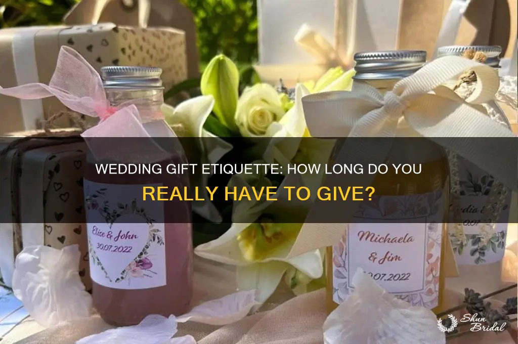 do you have a year to give a wedding gift