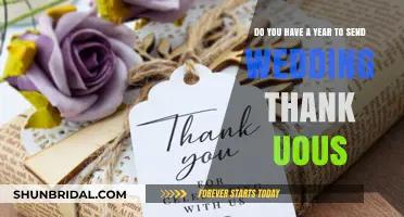 Wedding Thank-You Notes: A Year to Send?