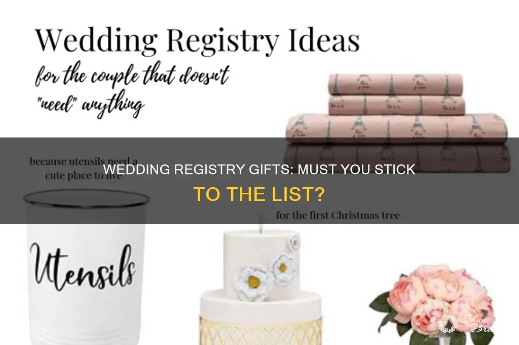 do you have to buy from wedding registry