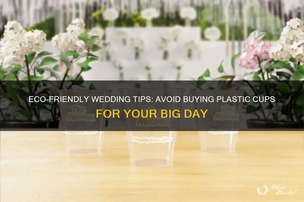 do you have to buy plastic cups for wedding