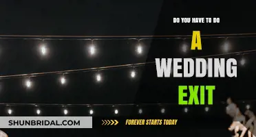 Your Wedding, Your Rules: Exit Strategies