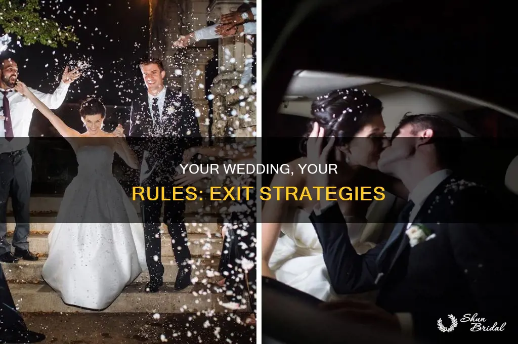 do you have to do a wedding exit