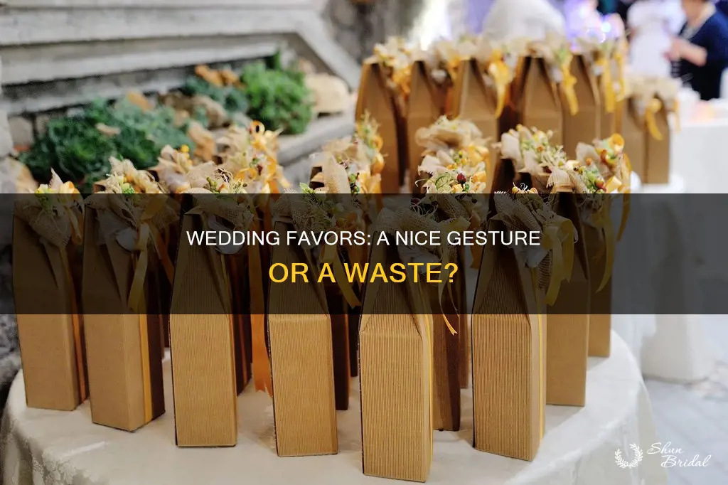 do you have to do wedding favors