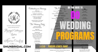 Wedding Programs: A Nice-to-Have or a Must-Have?