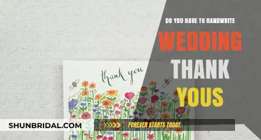 The Art of Wedding Thank-Yous: Handwritten or Typed?