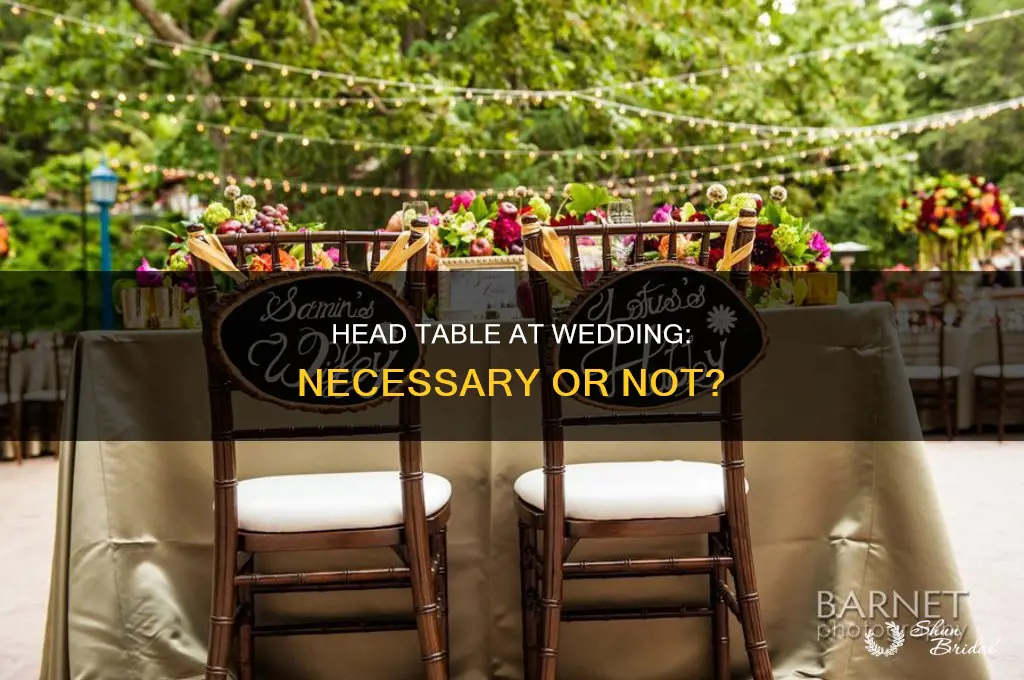 do you have to have a head table at wedding
