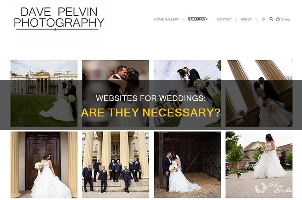 do you have to have a website for a wedding