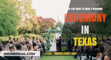 Texas Wedding Ceremonies: Are They Legally Required for Marriage?