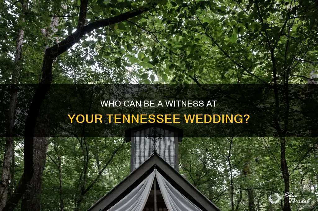 do you have to have a wedding wittness in tn
