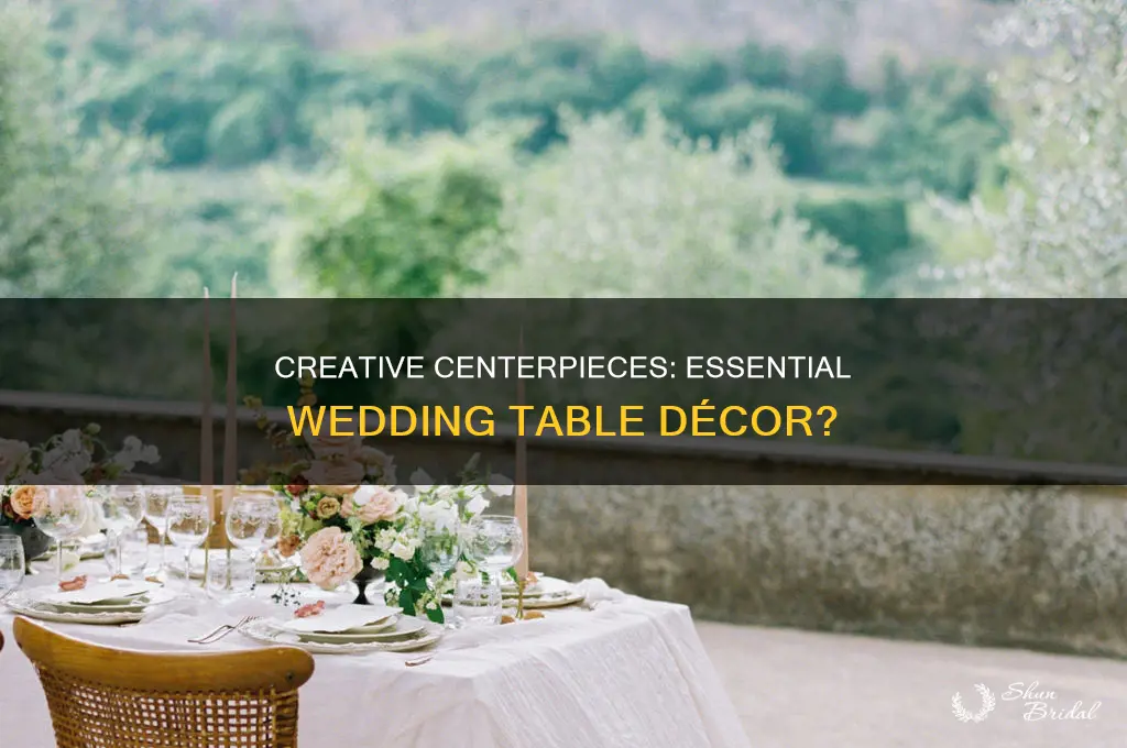 do you have to have centerpieces at a wedding