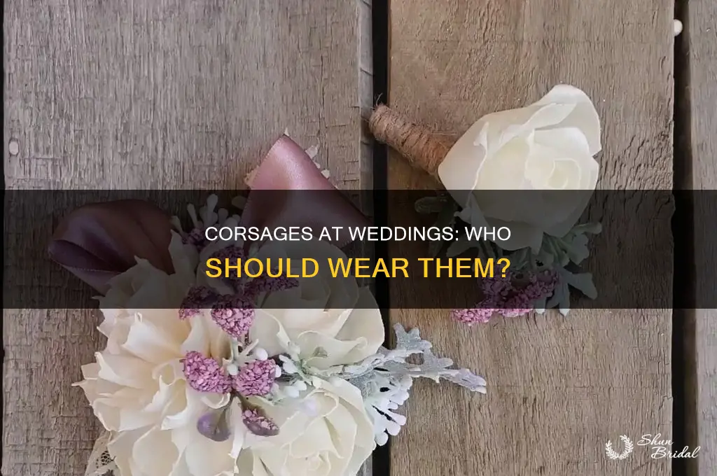 do you have to have corsages at a wedding