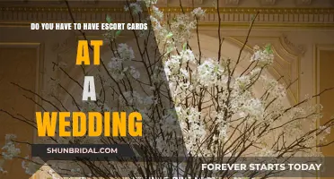 Escort Cards at Weddings: Are They Necessary or Optional?