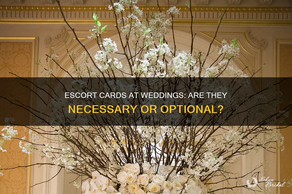 do you have to have escort cards at a wedding