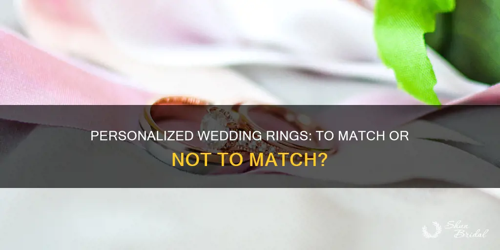 do you have to have matching wedding rings