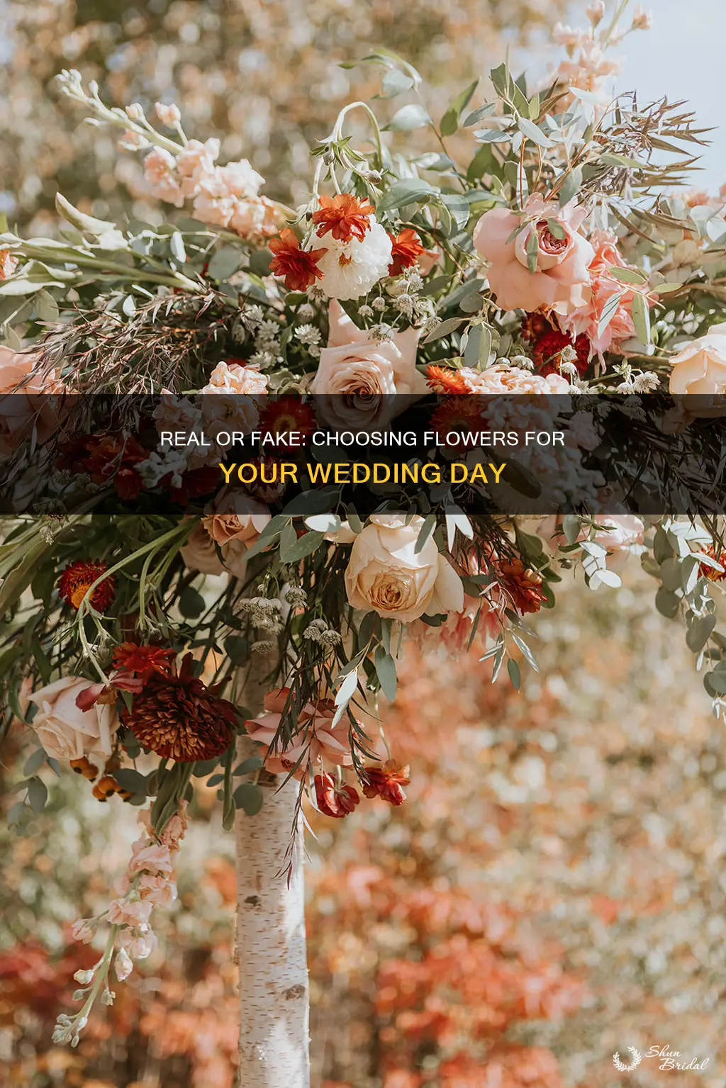 do you have to have real flowers at a wedding