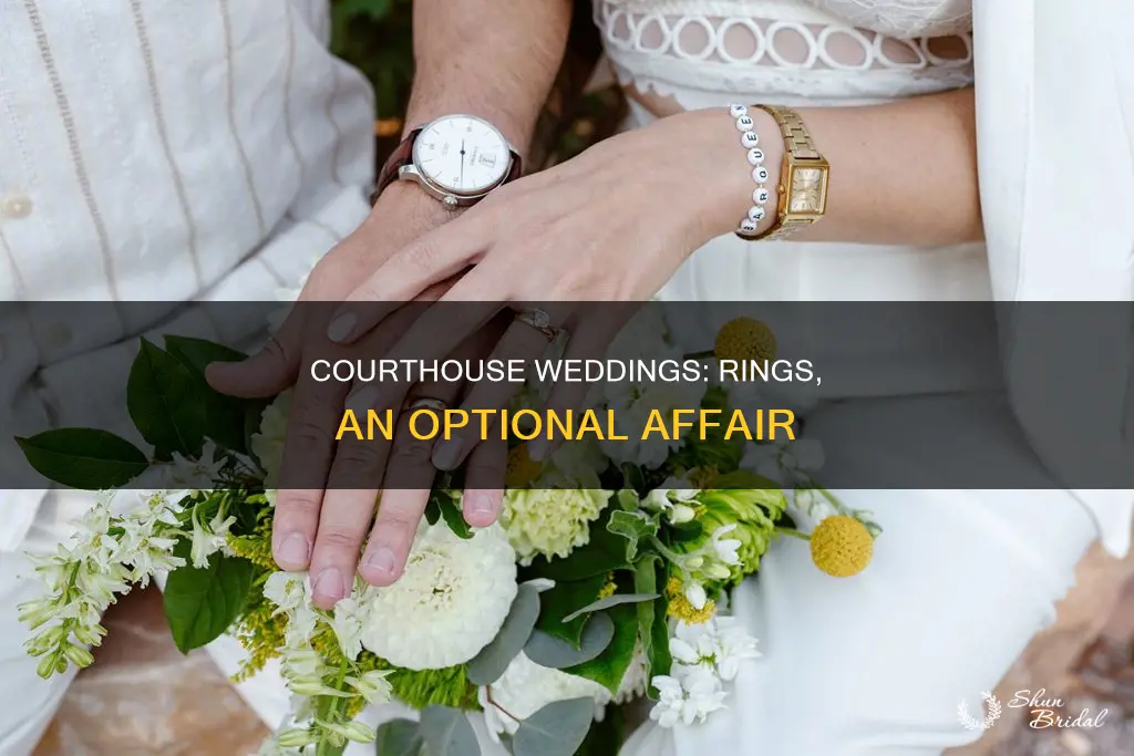 do you have to have rings for a courthouse wedding