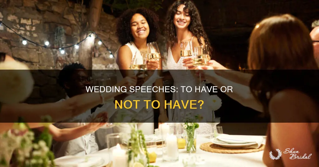 do you have to have speeches at a wedding reception
