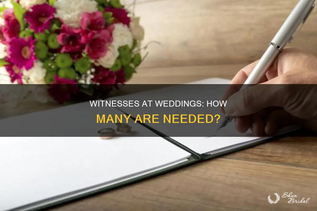 do you have to have two witnesses at a wedding
