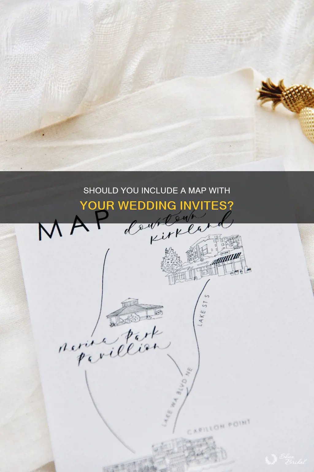 do you have to include a map in wedding invitation