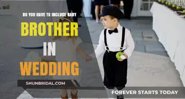 Including Baby Brother in Your Wedding: A Guide