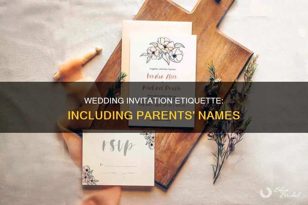 do you have to include parent titles on wedding invitation