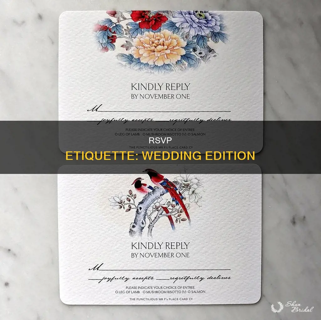 do you have to include rsvp for a wedding