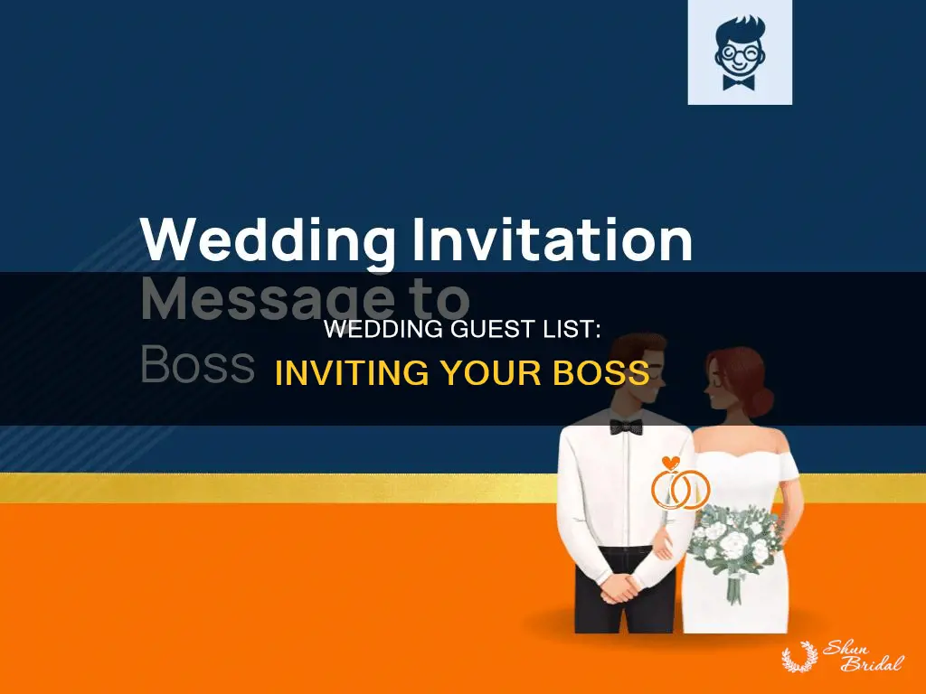 do you have to invite boss to wedding