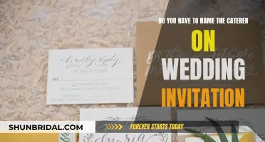 Caterer Credit on Wedding Invites: To Name or Not?