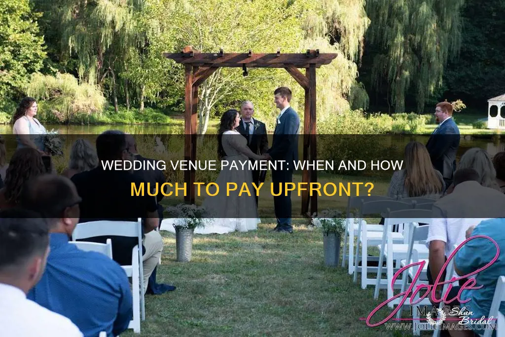do you have to pay for a wedding venue upfront