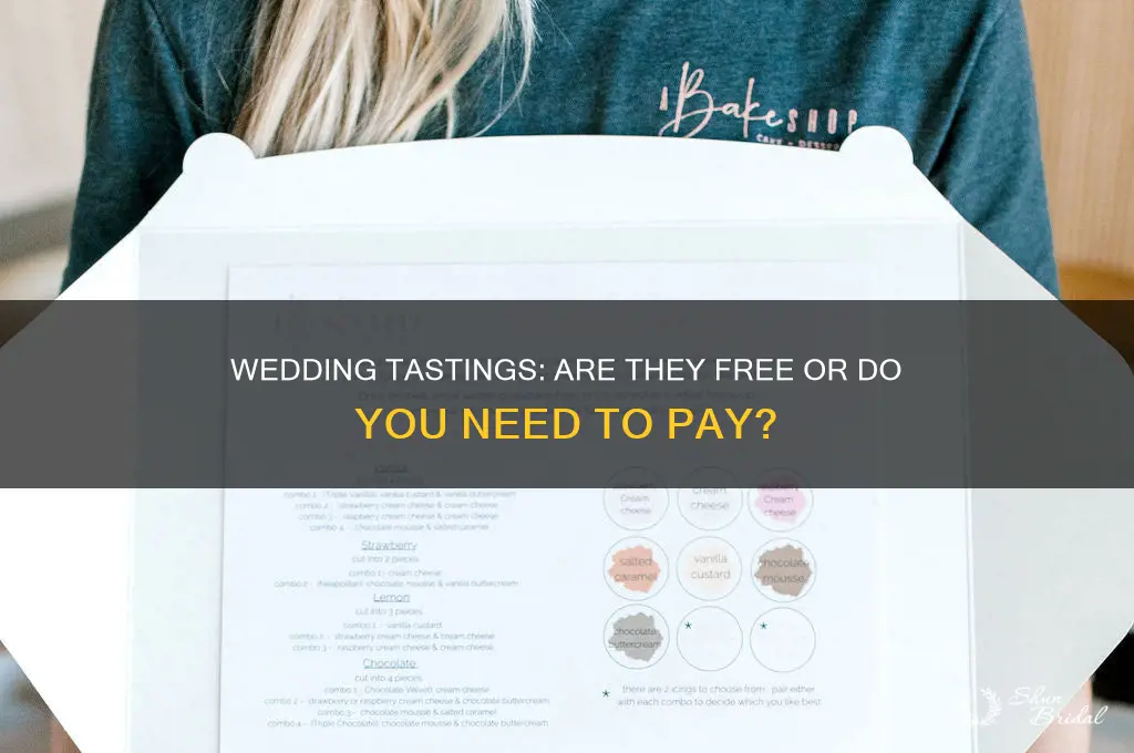 do you have to pay for.wedding tastings