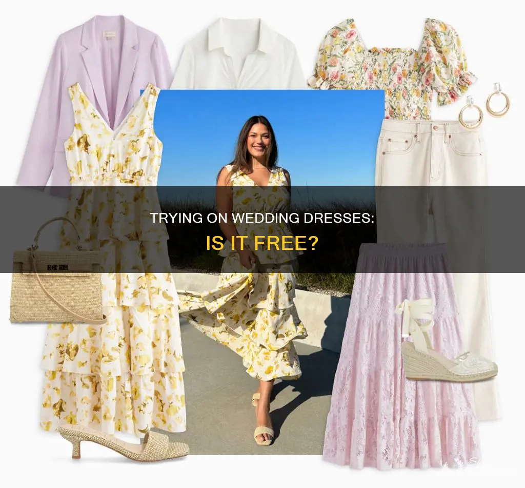 do you have to pay to try on wedding dresses