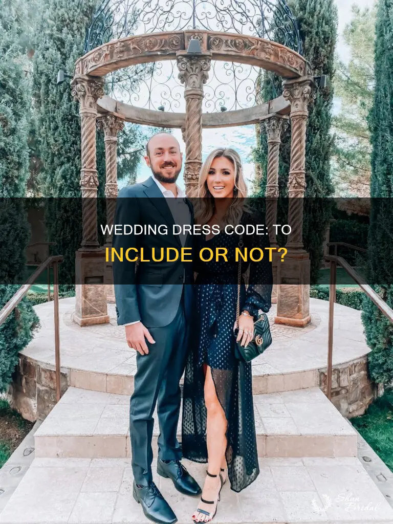 do you have to put dress code on wedding invitation