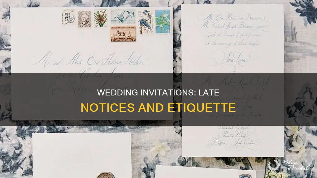 do you have to put late on wedding invitations