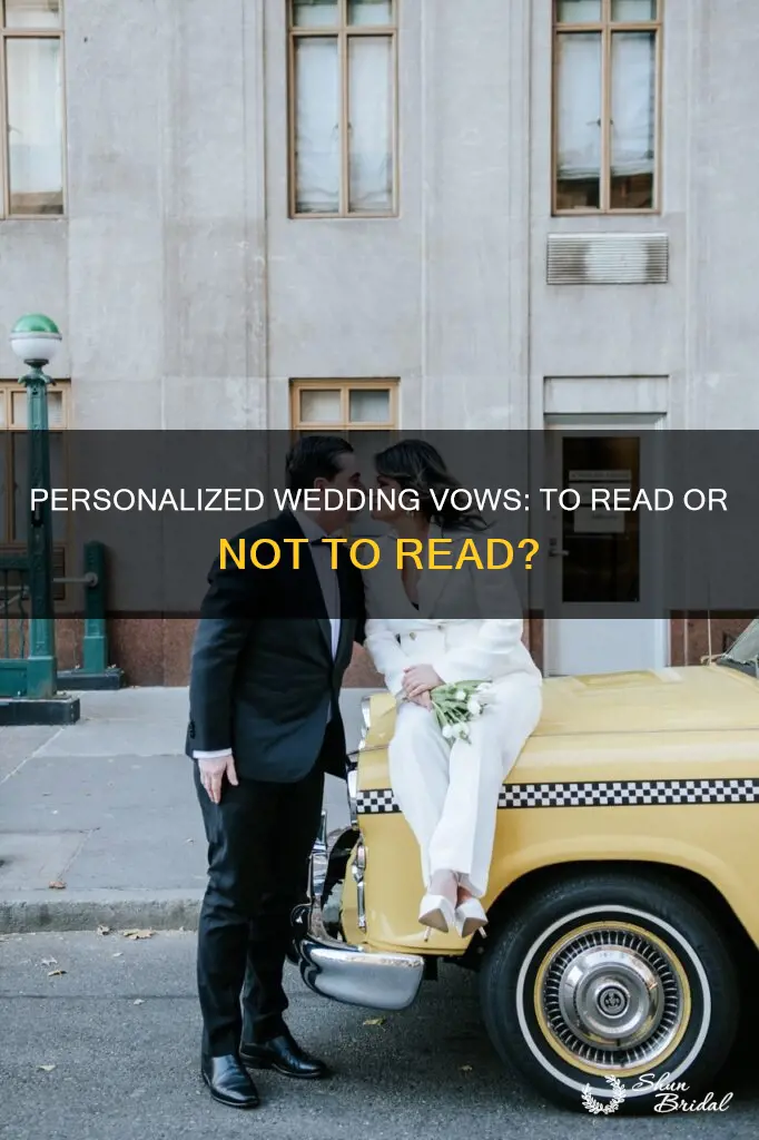 do you have to read vows at a wedding