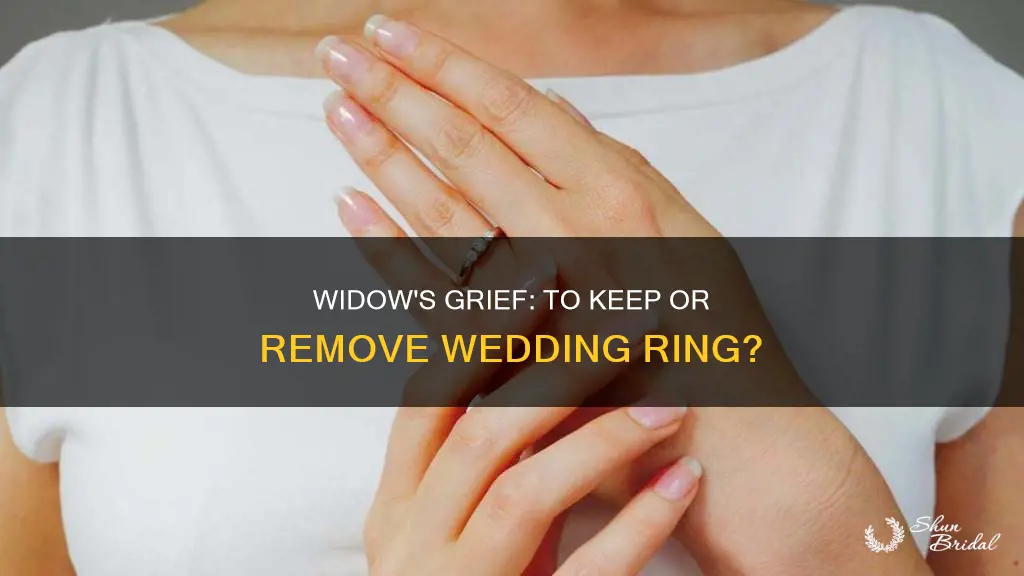 do you have to remove wedding ring as a widow