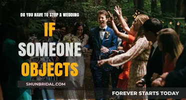 When to Stop a Wedding: Objections and Interjections