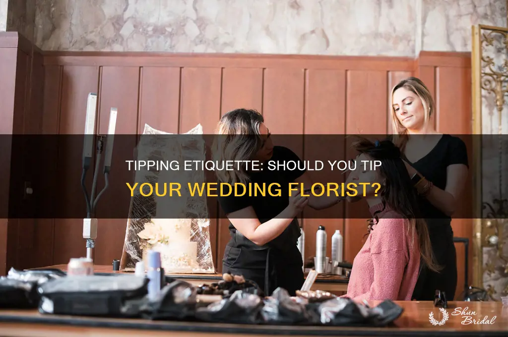 do you have to tip the florist at your wedding