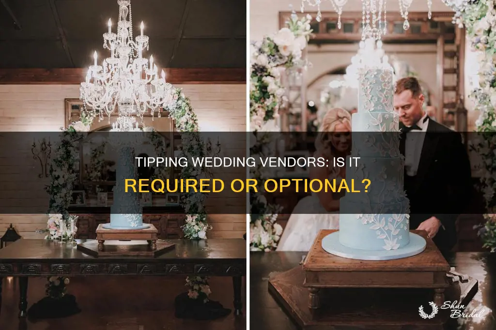 do you have to tip wedding vendors
