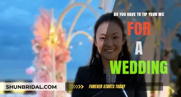 Tipping Wedding MCs: When, Why, and How Much?